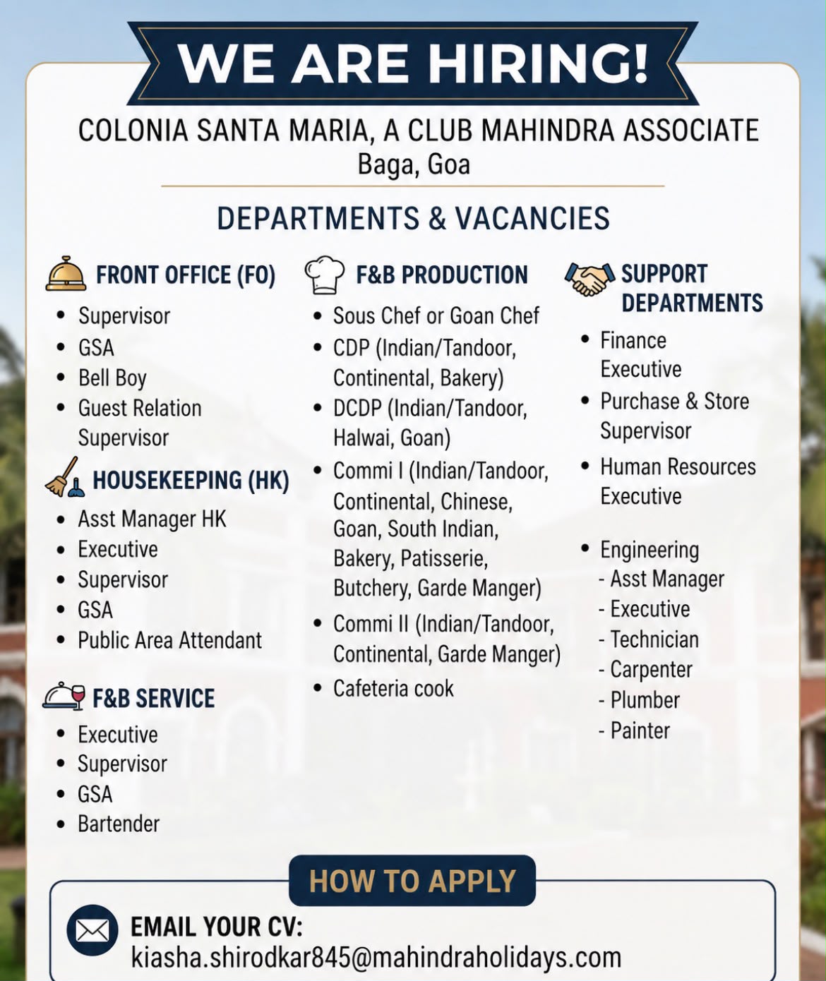 Club Mahindra Associate Resort Operations